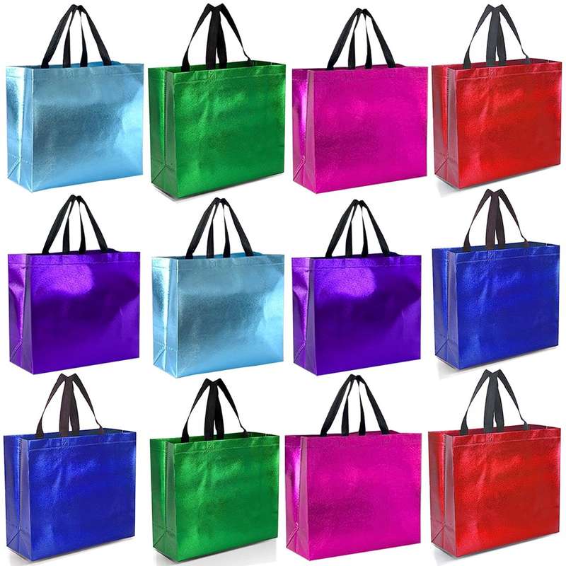 12 Pack Party Gift Bags Party Favor Goodie Bag Set With Handles For Birthday & Other Parties