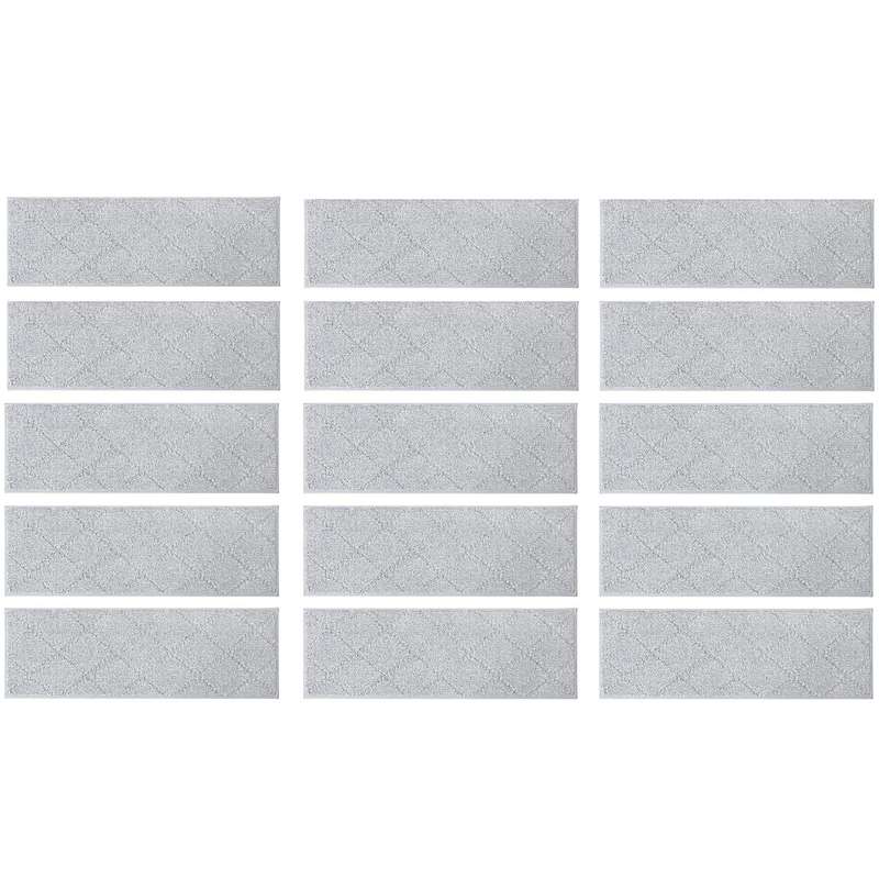 |15 Pack Edging Stair Treads Non-Slip Carpet Mat For Wooden Floor-76x20cm