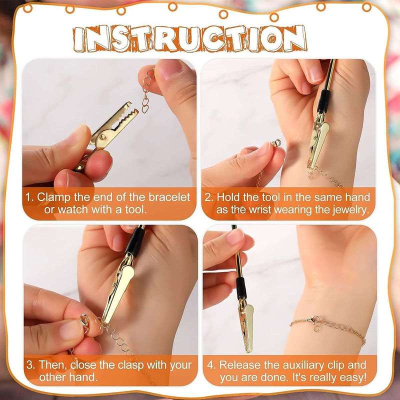 3 Piece Hand Bracelet Helper Tool Jewellery Clasps & Closures Fastener