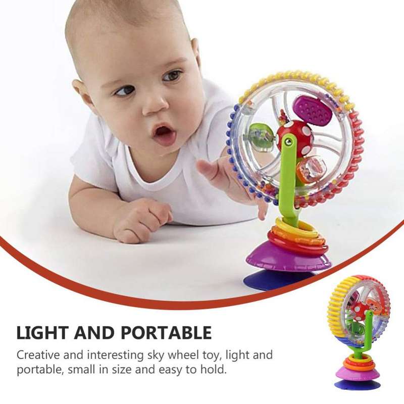 Baby High Chair Toy Ferris Wheel-Suction Cup Spinner Activity Toddler|