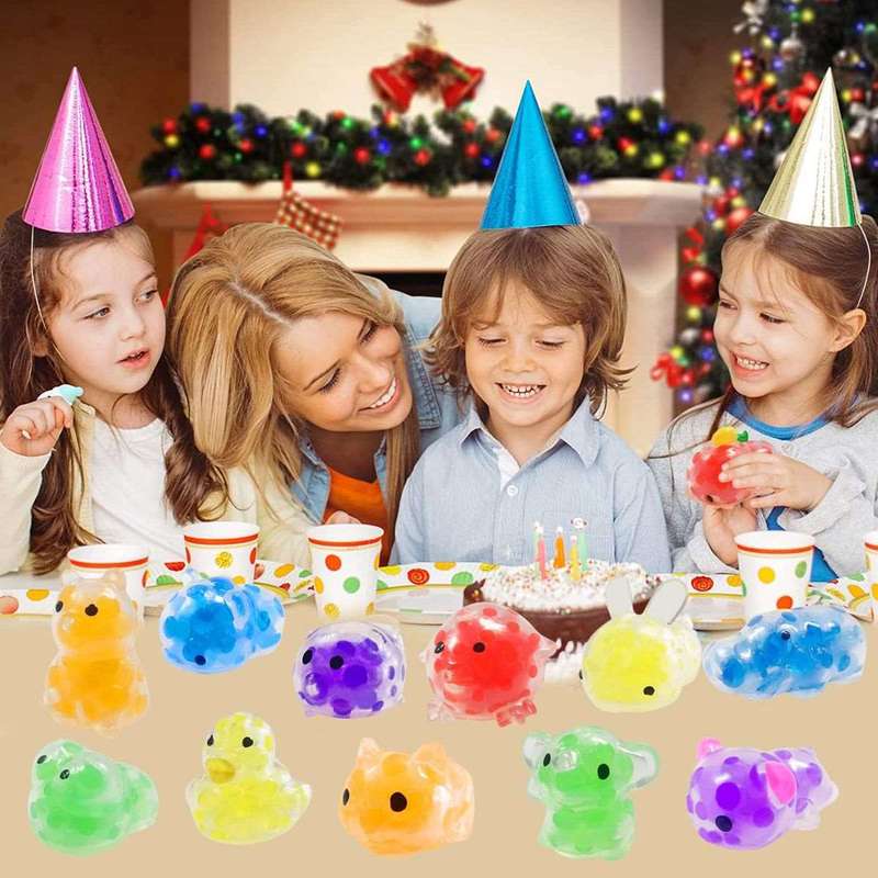 36 Pack Squishies Squeeze Balls With Water Beads Fidget Toys For Kids