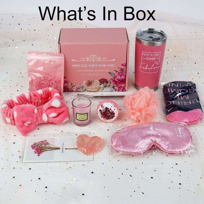 Pink Pampering Gift Set: Spoil Her with Self-Care! (Gifts for Women)
