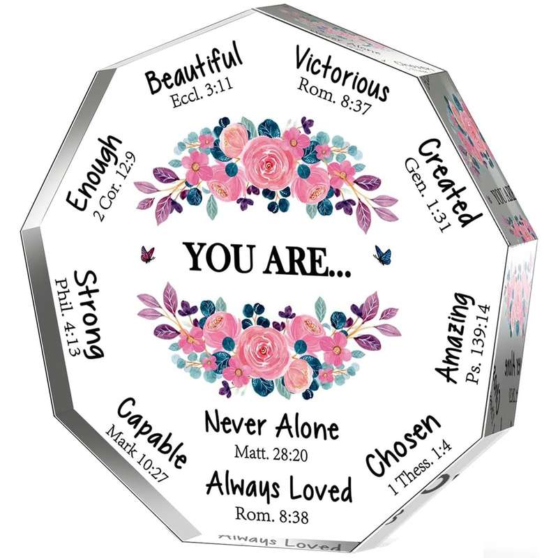 Inspirational Religious Nonagon Decorative Sign Christian Gifts For Women|