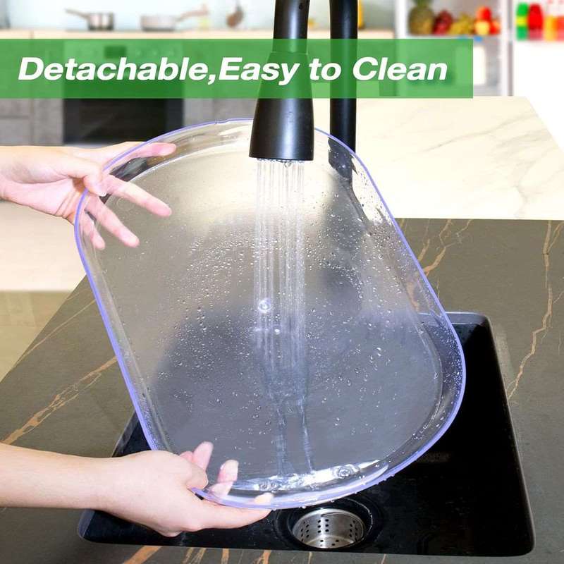 Clear Lazy Susan Turntable Organizer For Fridge Refrigerator -Rectangular