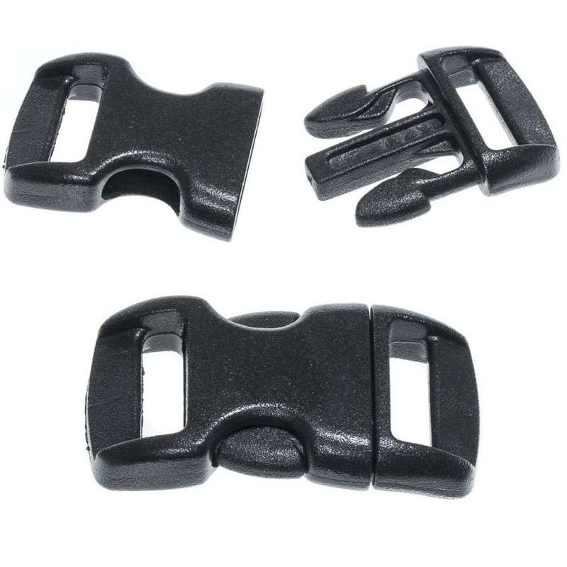 100 Pack Assorted Paracord Buckles For Bracelet DIY Craft Pet Collar