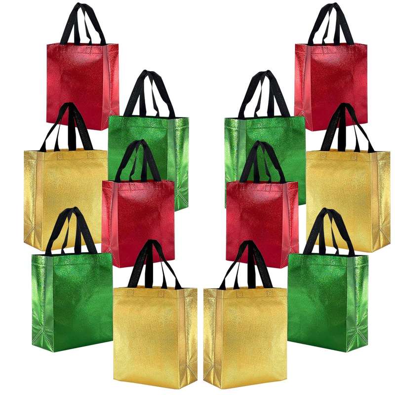 12 Pack Party Gift Bags Party Favor Goodie Bag Set With Handles For Birthday & Other Parties