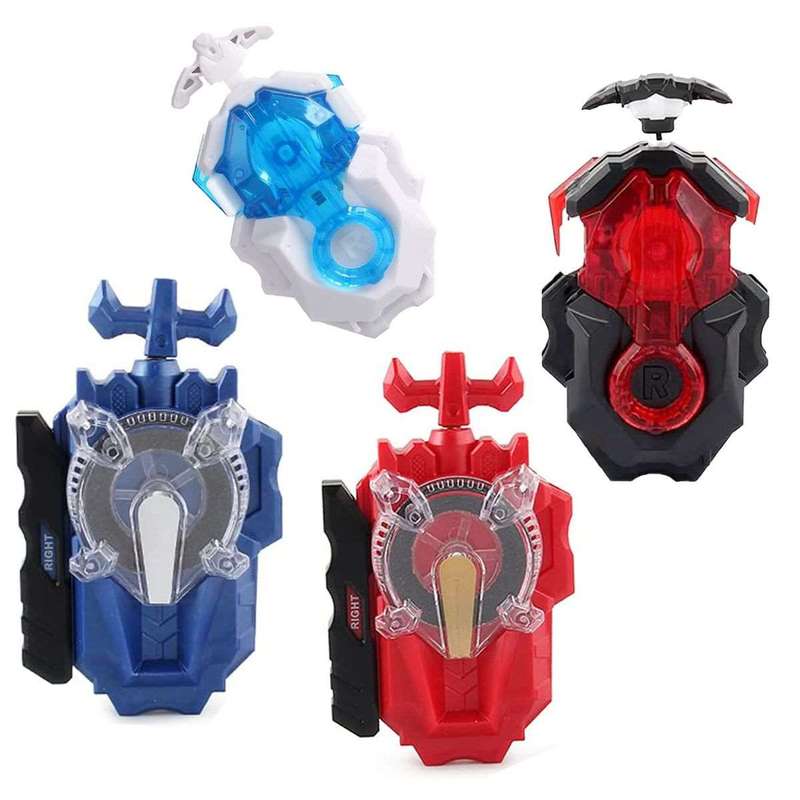 4 Pack Bey Burst Launchers Set For Battle Bey Top Gyros - Sparking Dynamite