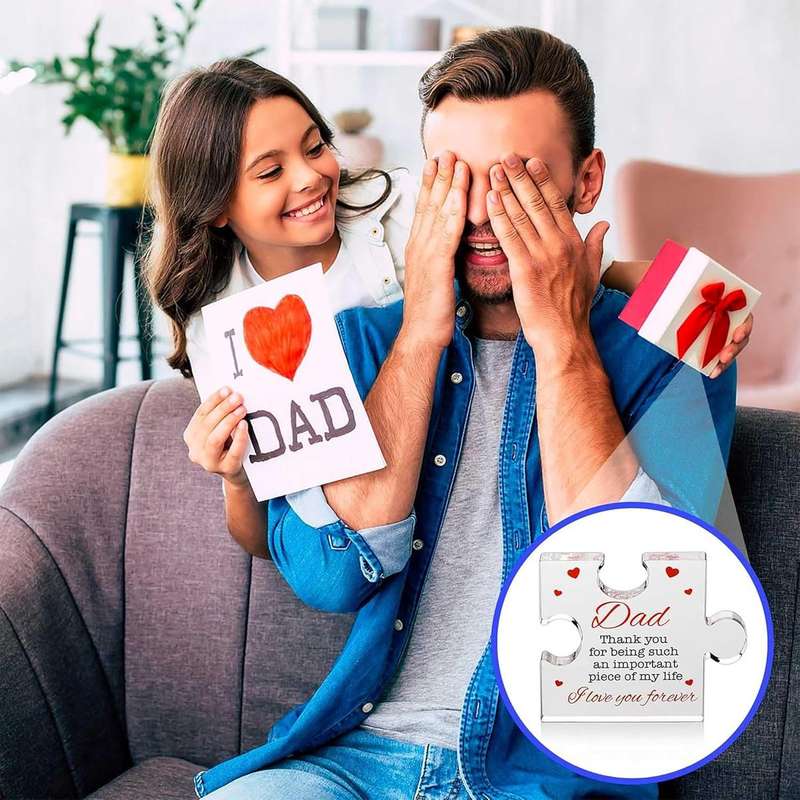Mini Acrylic Decorative Sign Gift For Dad Birthday Thank You Father's Day|