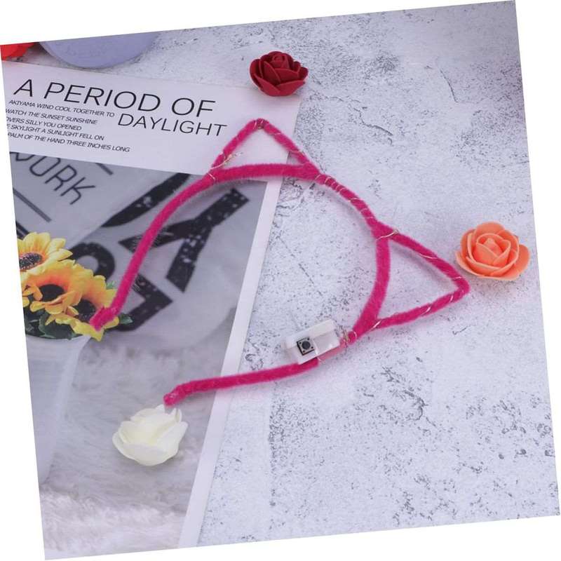 10 Piece LED Glow In The Dark Cat Ear Headband Neon Party Supplies Favors