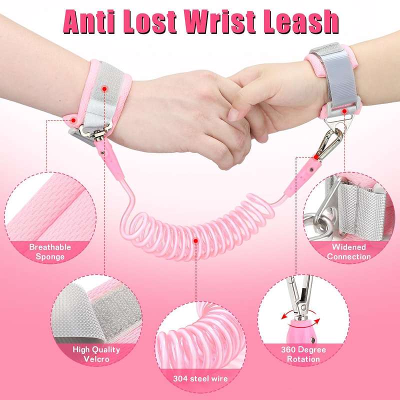 3 in 1 Toddler Harness Leash & Baby Anti Lost Wrist Link Holder For Walking