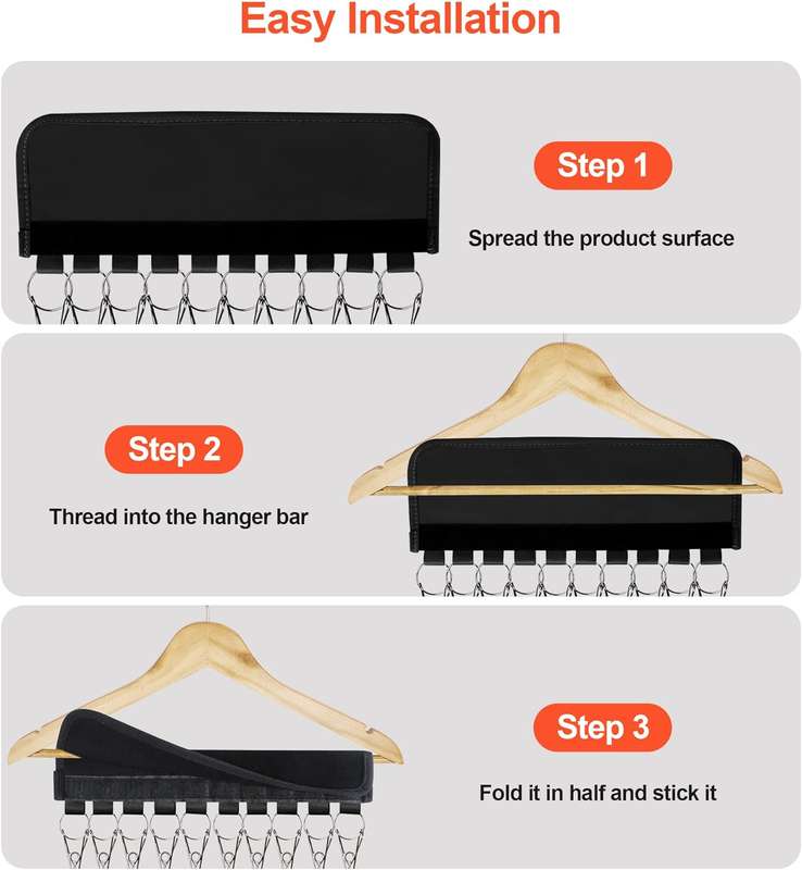 Hat Holders For Hanger Baseball Caps Rack Closet Organiser 10 Clips - 2 Pack