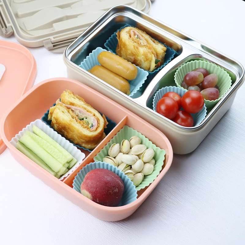 24 Pack Reusable Silicone Baking Cups Muffin Cupcake Liners Molds- 3 Shapes