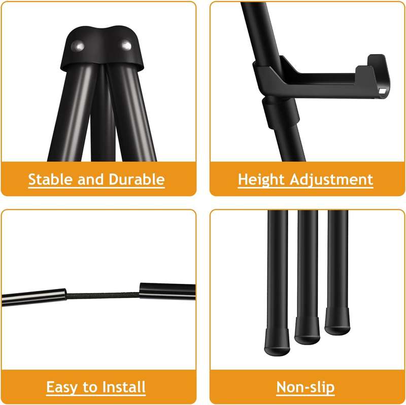 Folding Metal Easel Stand For Welcome Sign Display With Tripod Base-160cm