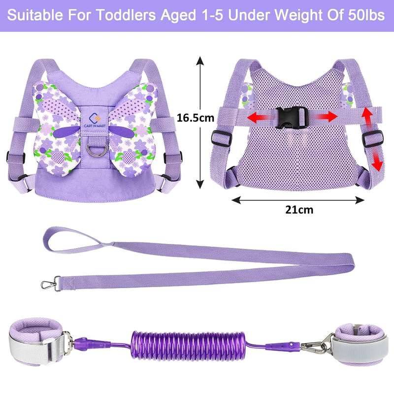 3 in 1 Toddler Harness Leash & Baby Anti Lost Wrist Link Holder For Walking