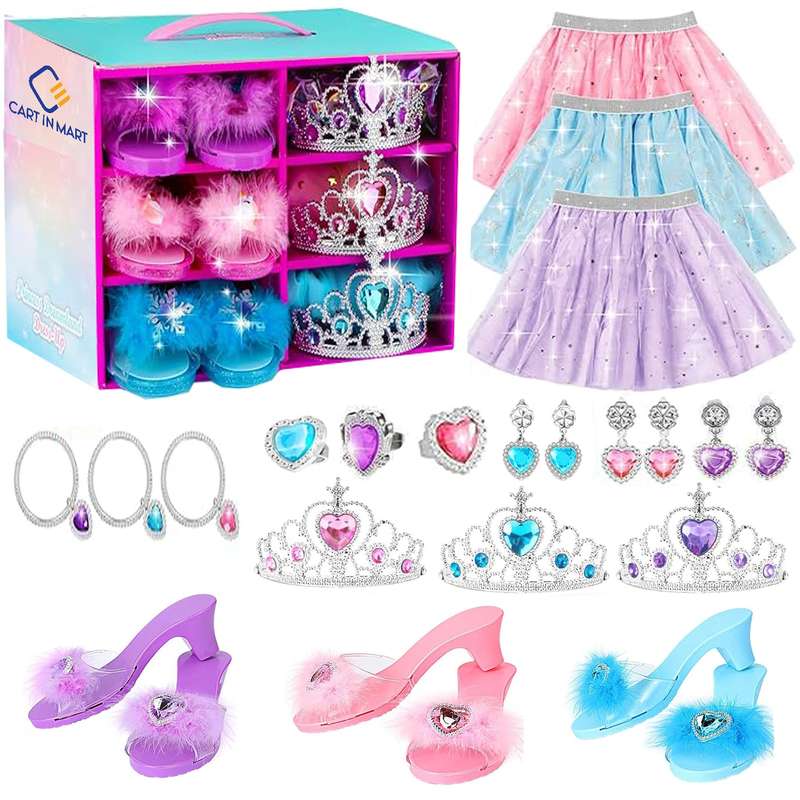 Princess Dress Up & Jewelry Boutique, Girl Role Play Gifts Toddler Toys