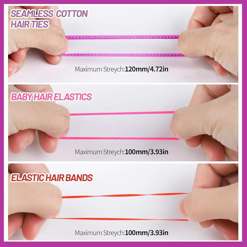 1471 Piece Elastic Hair Ties Accessories For Little Girls Baby Bands & Clip