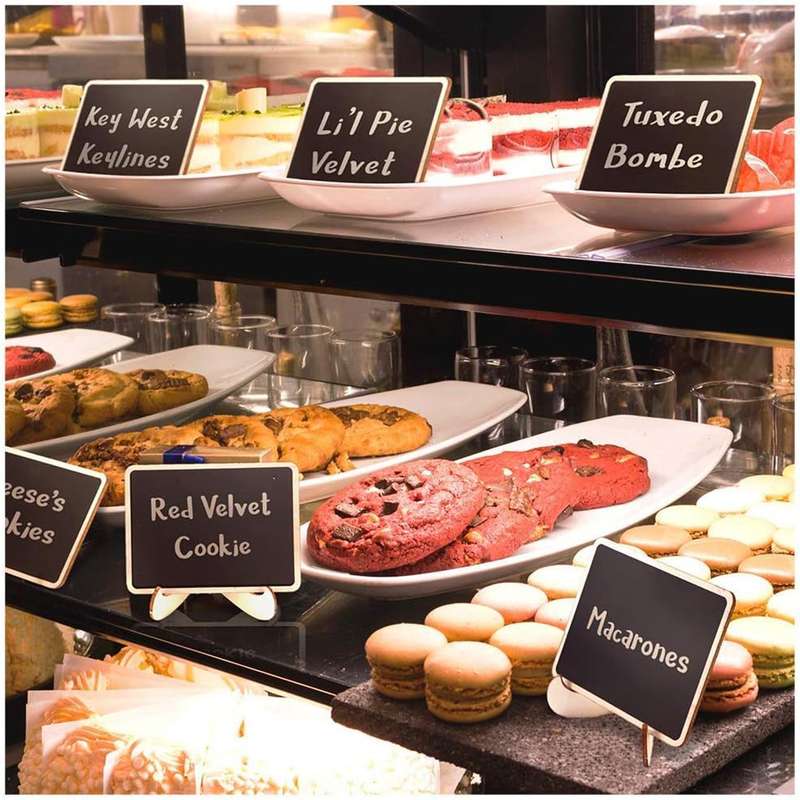 20 Pack Mini Chalkboard Signs With Markers Wooden Framed Labels Easel Stand