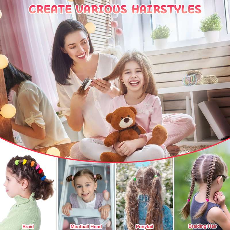 1119 Hair Clip Tie Accessories For Little Girls Rubber Band Ponytail Holder