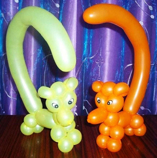 400 Pack 260Q Long Colored Balloons With Pump For Animal Arch Twisting Magic