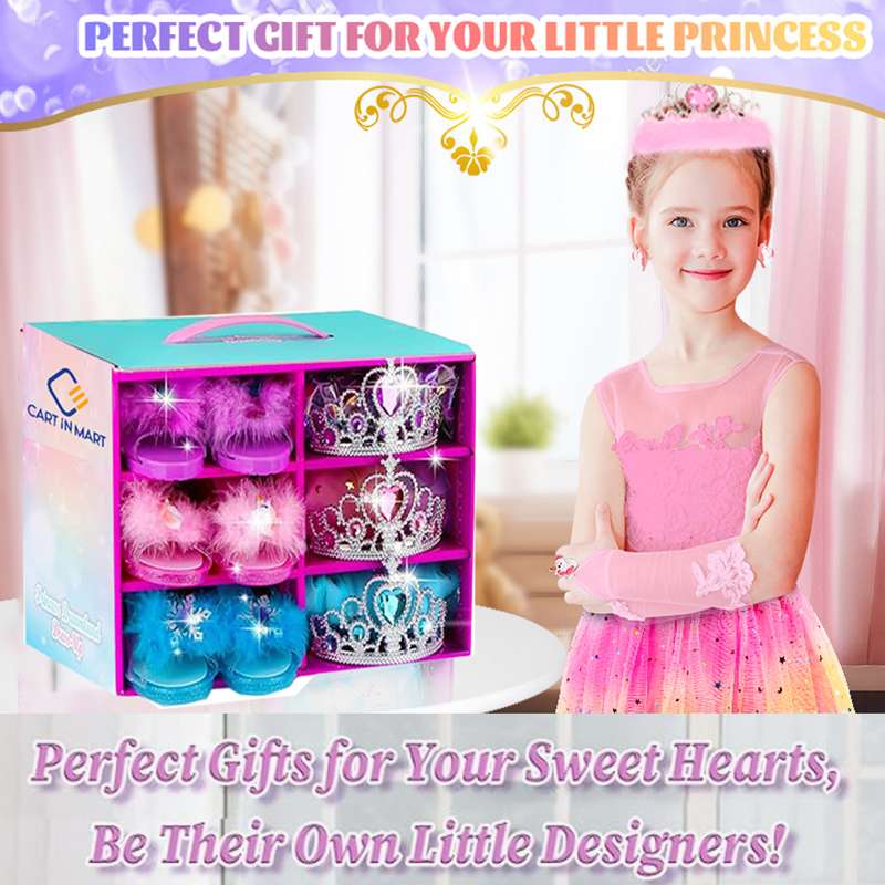 Princess Dress Up & Jewelry Boutique, Girl Role Play Gifts Toddler Toys