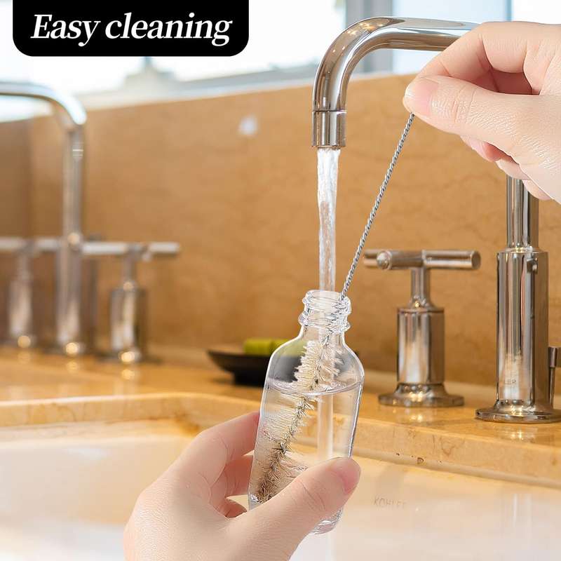 12 Pack Small Clear Glass Bottles 60ml For Travel, Juice, Boston-Multipupose