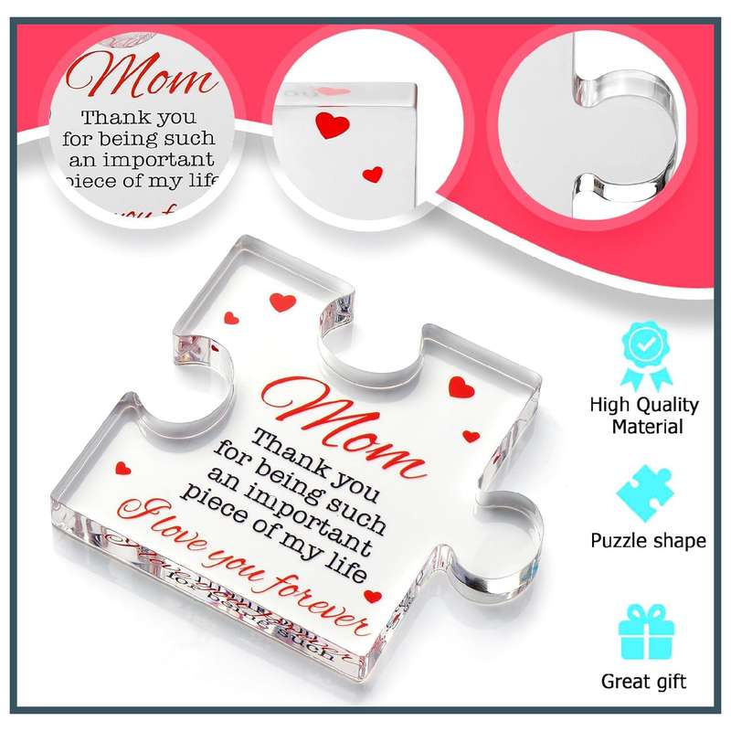 Engraved Acrylic Decorative Sign Gift For Mom Birthday Thank You Mother Day