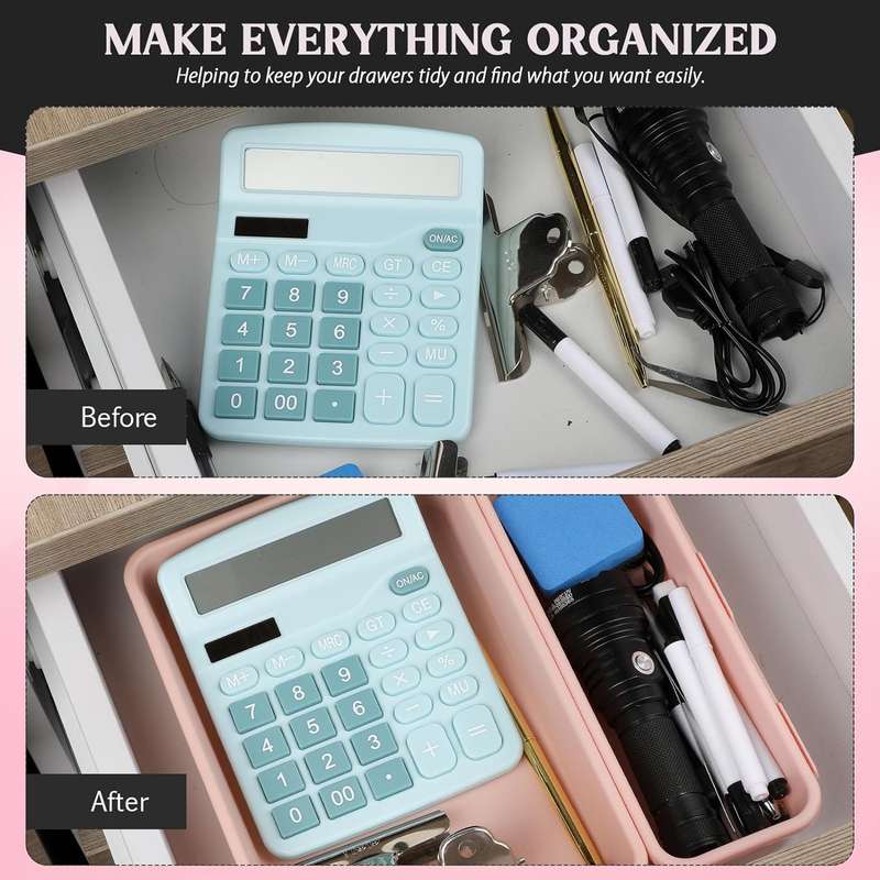 Plastic Drawer Organiser Storage Bins For Makeup Bathroom Utensils - 22 Piece