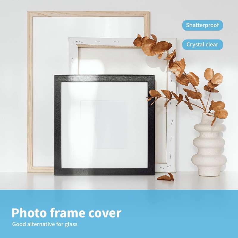 5 Pack Clear PET Plexiglass Sheets 8×10" Panels For Picture Frames, Crafts
