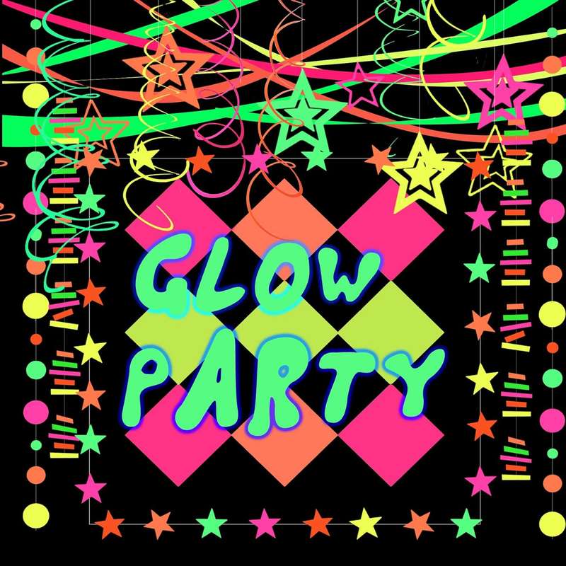 155m Glow In The Dark Neon Paper Garland Crepe Streamers Party Supplies