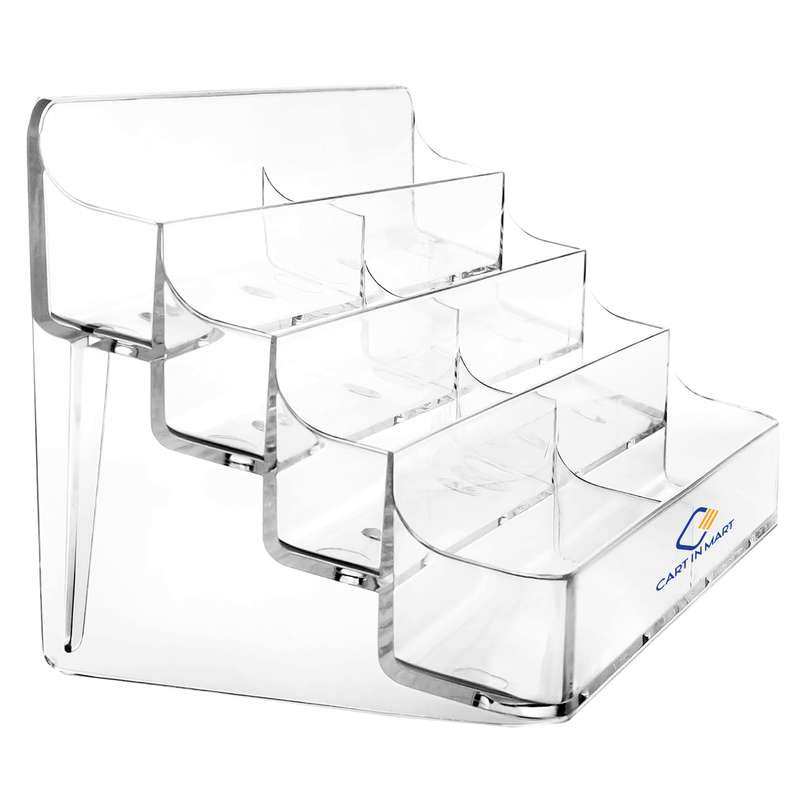 8 Pocket Clear Acrylic Business Card Holder For Desk Home Office Exhibition