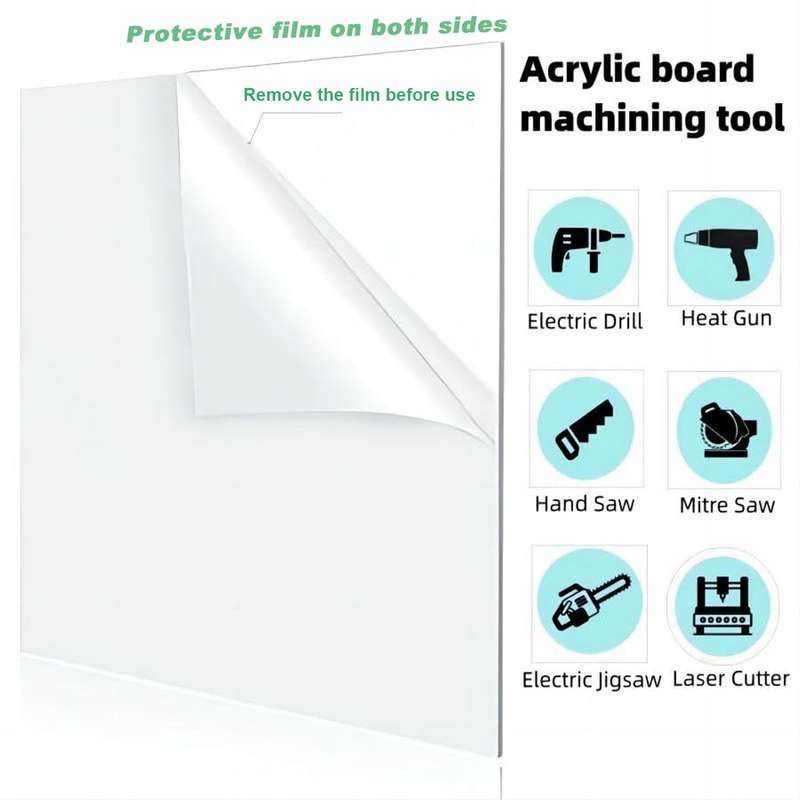 5 Pack Clear PET Plexiglass Sheets 8×10" Panels For Picture Frames, Crafts