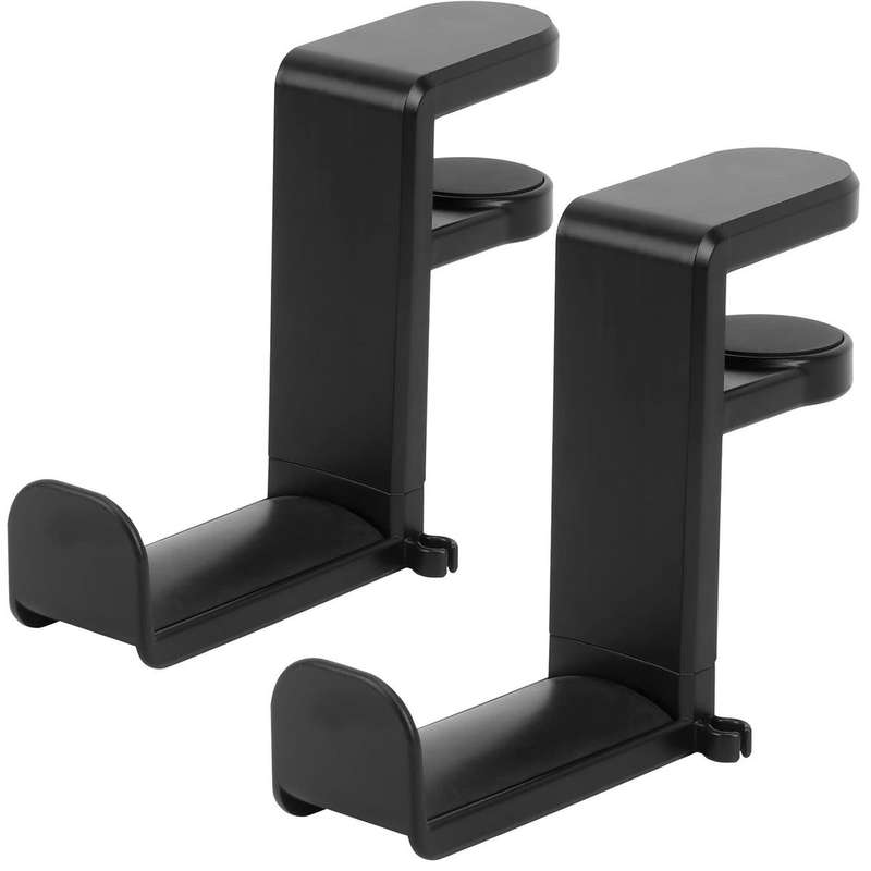 2-Pack 360 Rotating Headphone Stand Holder Gaming Swivel Headset Hanger