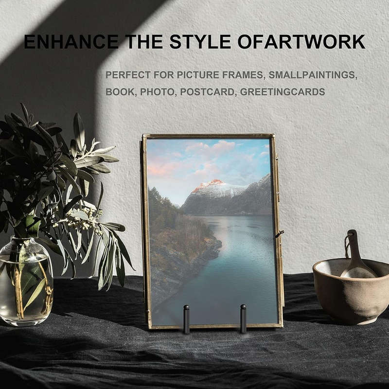 2 Pack Decorative Plate Display Stand For Cook Book Photo Easel -Metal