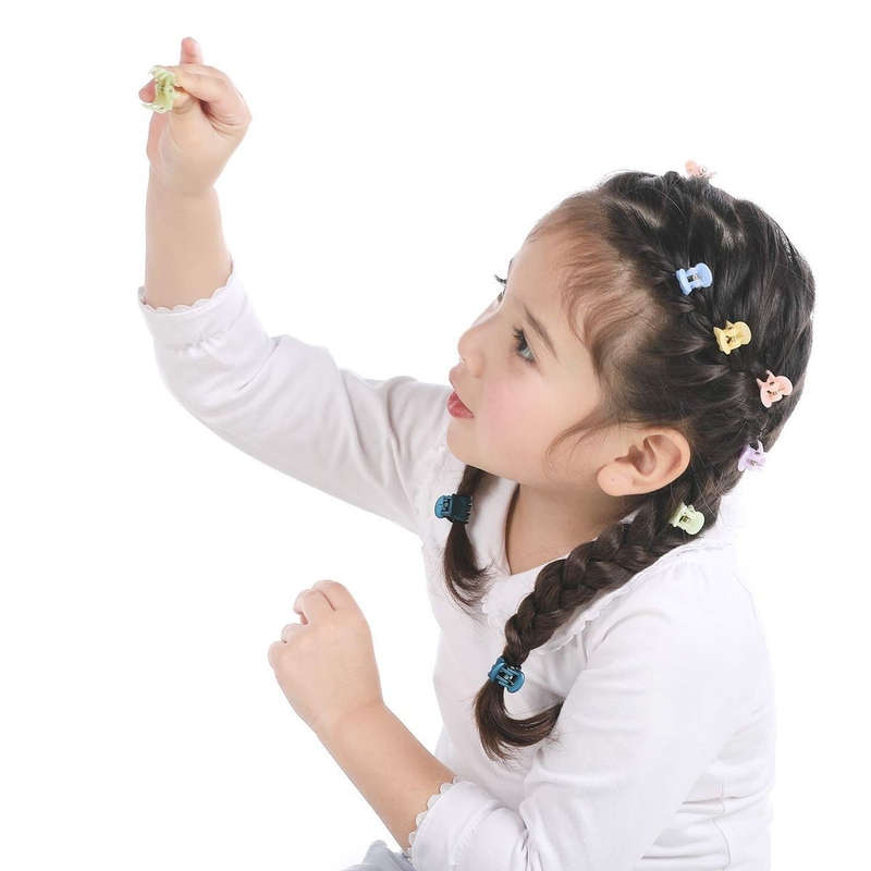 72 Pack Durable Mini Hair Claw Clips For Girls & Women Hairstyles-21 Colors