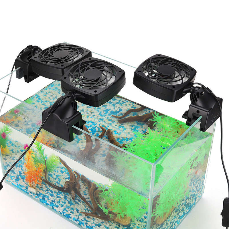 Aquarium Fan Aquarium Chillers Cooling Fan System for Salt Fresh Water Aquarium Fish Tank Tem