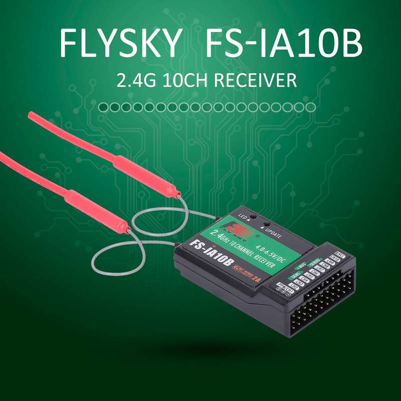 Flysky FS-iA10B Receiver 2.4G 10CH for Flysky FS-i6 FS-i6S FS-i6X FS-i10 Transmitter