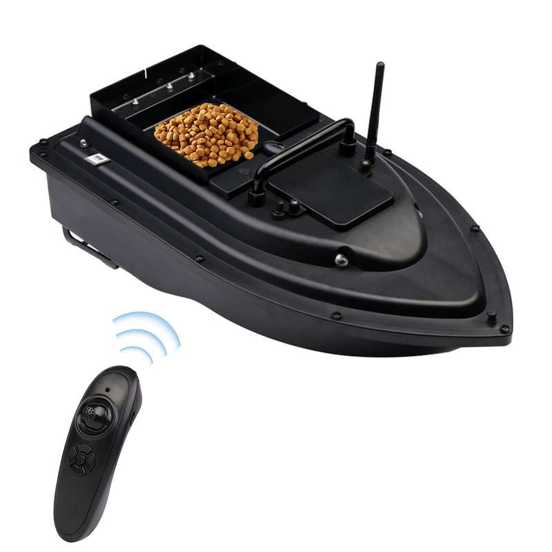 RC Fishing Bait Boat RC Boat Fish Finder 0.75kg Loading 500M Remote Control Double Motor Nigh