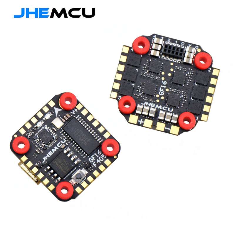 JHEMCU GF16-BMI Stack F405-BMI Flight Controller BMI270 W/OSD AT7456E BLHELI_S 2-4S 13A 4 in