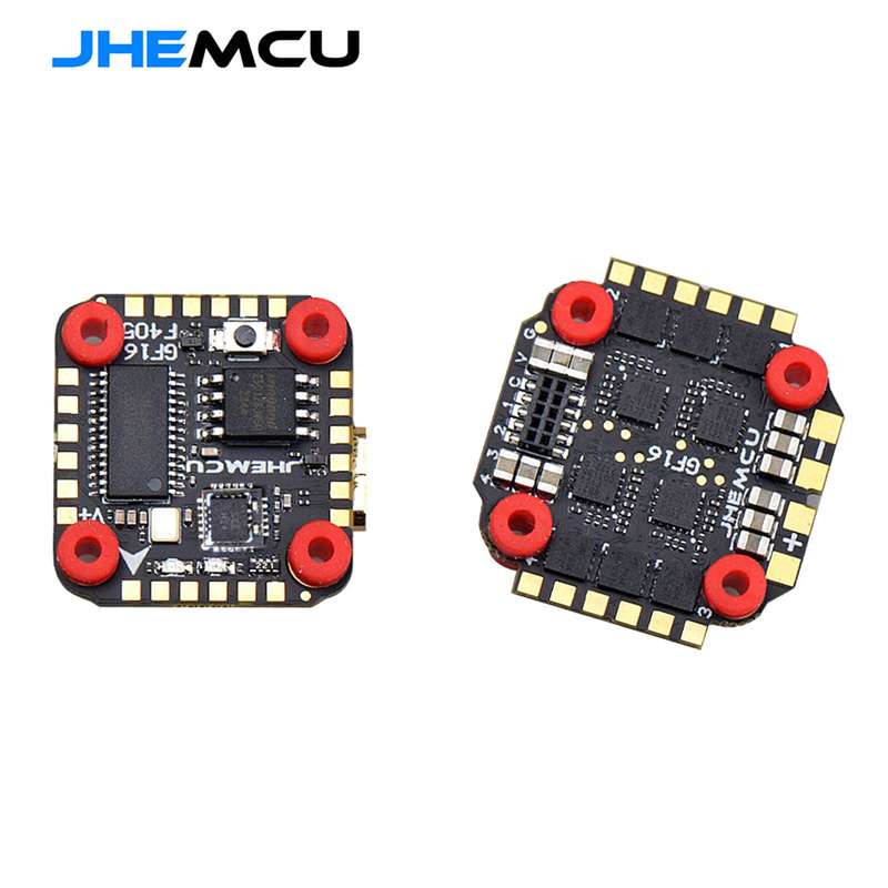 JHEMCU GF16-BMI Stack F405-BMI Flight Controller BMI270 W/OSD AT7456E BLHELI_S 2-4S 13A 4 in