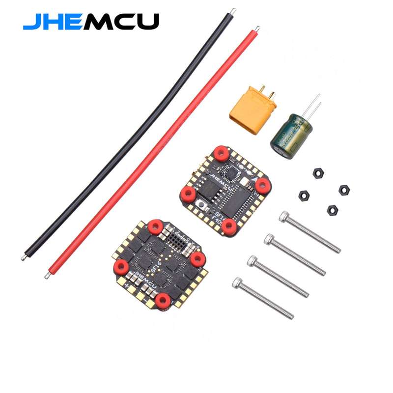 JHEMCU GF16-BMI Stack F405-BMI Flight Controller BMI270 W/OSD AT7456E BLHELI_S 2-4S 13A 4 in