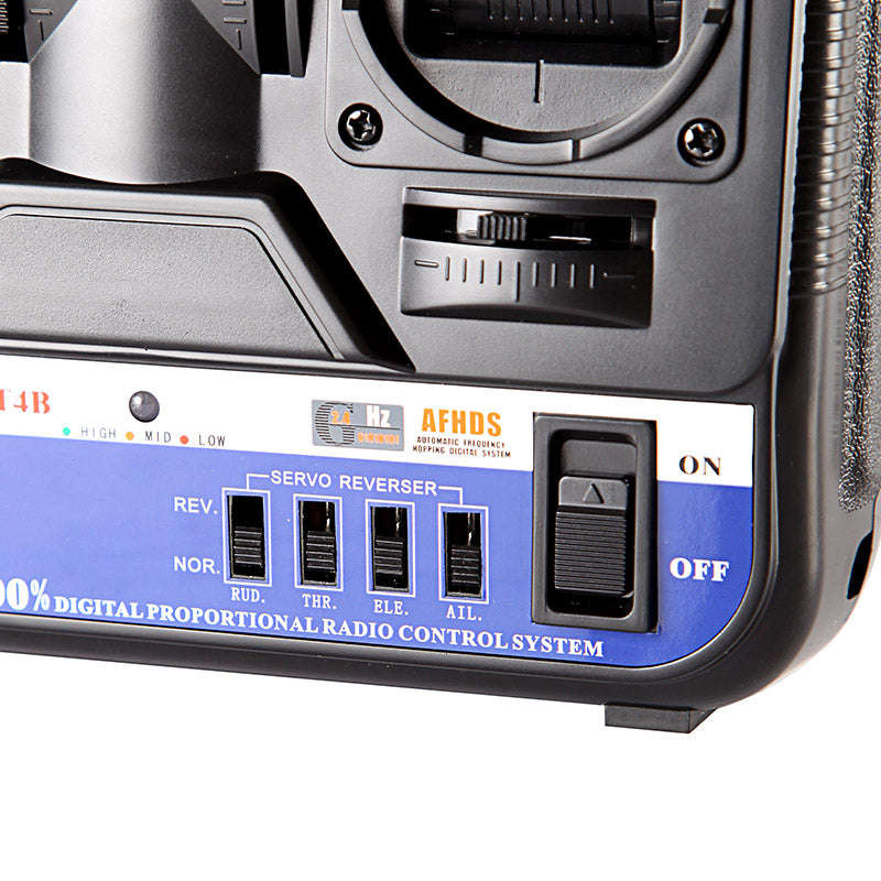 Flysky FS-T4B 2.4G 4CH Radio Model RC Transmitter & FS-R6B Receiver for RC Airplane
