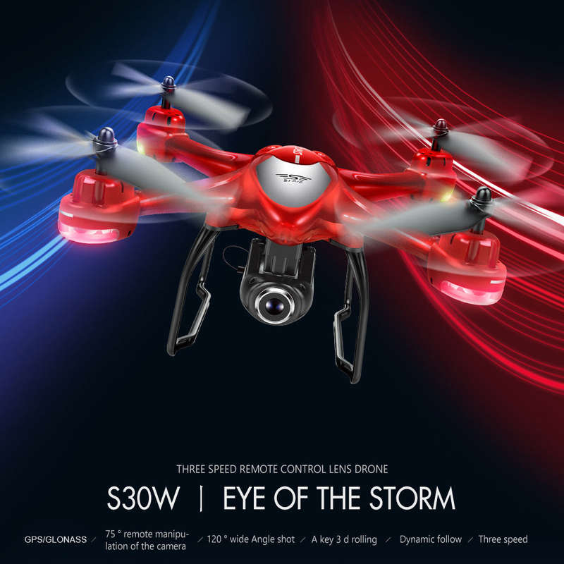 SJ R/C S30W 1080P Wide Angle Camera GPS Positioning Wifi FPV Altitude Hold RC Training Quadco