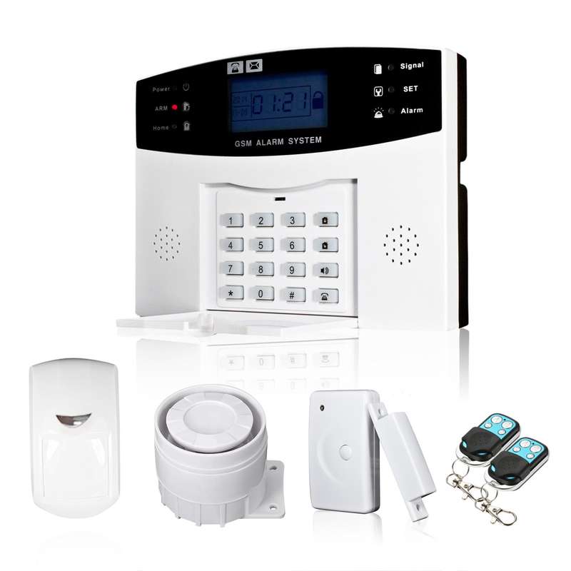 Wireless GSM SMS Home Burglar Security Alarm System Detector Sensor Kit Phone App Remote Cont