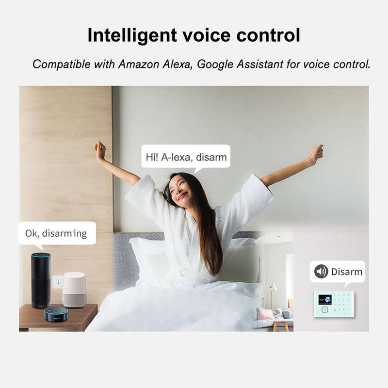 CS118 WiFi+GSM+GPRS 3 IN 1 Network Intelligent Home Alarm System Tuya APP Remote Control 433M