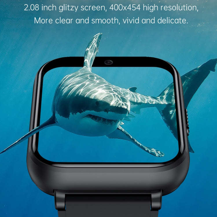 Q668 1.99 inch Screen 4G Smart Watch Android 9.0, Specification:2GB+16GB(Black)