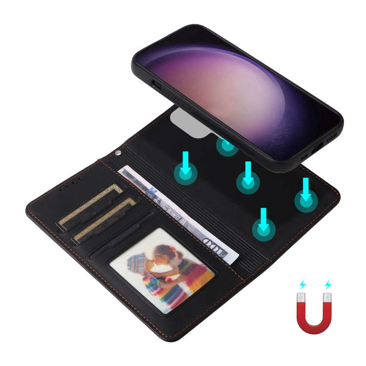 For Samsung Galaxy S24 Ultra 5G BETOPNICE BN-005 2 in 1 Detachable Imitate Genuine Leather Phone ...