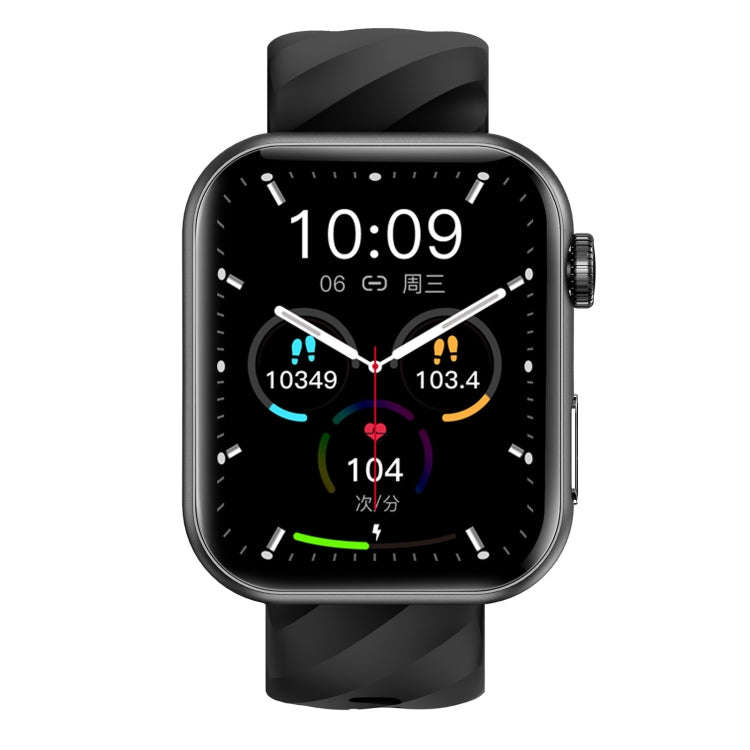 NX13 Smart Watch, 1.96 inch, BT Call / Heart Rate / Blood Pressure / Blood Oxygen(Black)