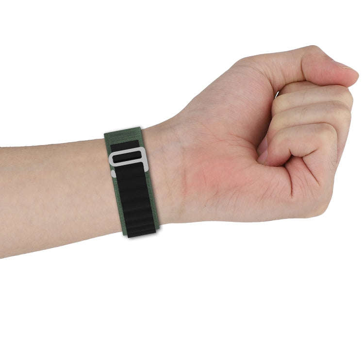 Double Color Nylon Watch Band For Apple Watch Series 9&8&7 41mm / SE 3&SE 2&6&SE&5&4 40mm / 3&2&1...