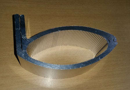 Spotlight / Led Bar Light Brackets - MATT BLACK / 100mm OVAL