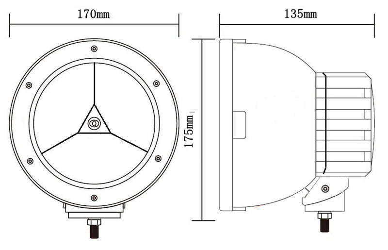 45 WATT LED Round SpotLight